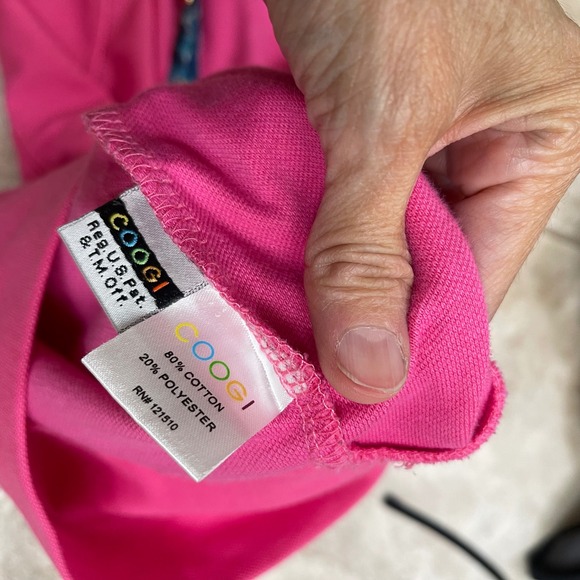 COOGI WOMANS DRESS Sz medium pink retro sleeveless‎ - Picture 8 of 10